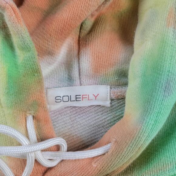 SoleFly SF French Terry Tie Dye Hoodie Size XL Multi Heavyweight - Picture 6 of 9